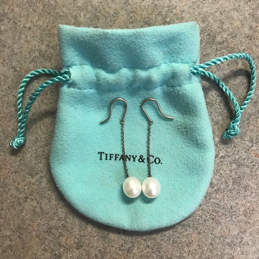 Tiffany & Co floating Pearl earrings